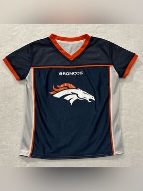 NFL Denver Broncos Flag Football Reversible Jersey Shirt Boys Youth Size M